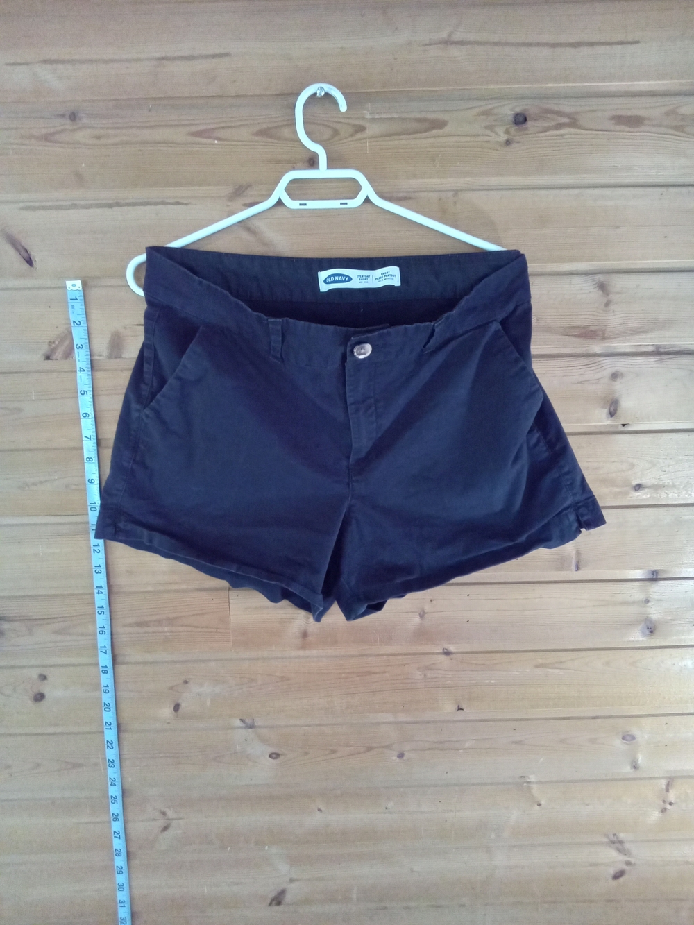 Old Navy Size 14. Mid Rise.Black High-Rise Cotton Shorts